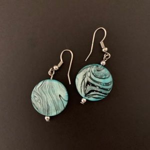 Blue Dangly Earrings